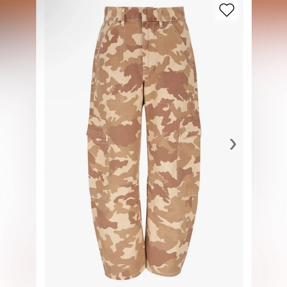 Citizens of Humanity Marcelle Camo Cargo Barrel Pants - Picture 1 of 6